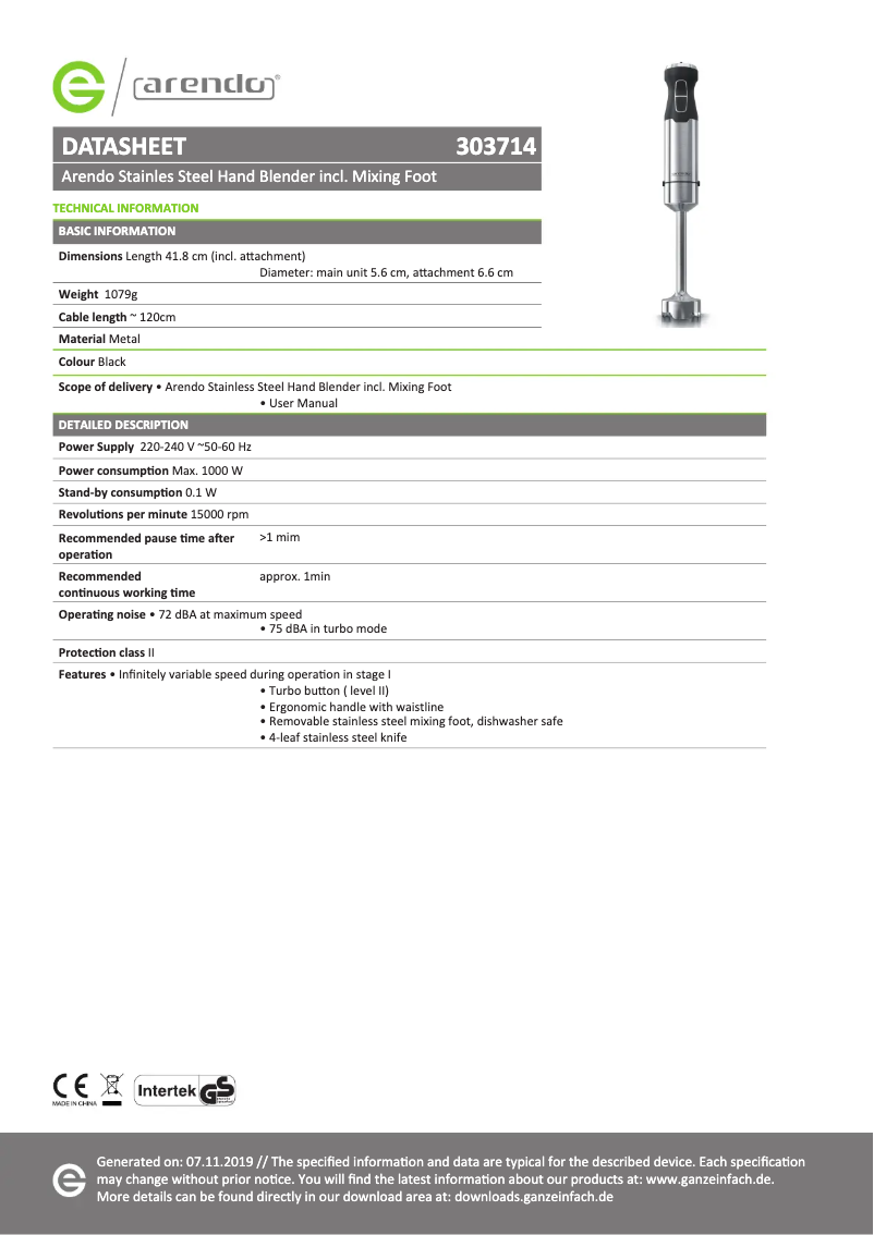 Image de la première page du manuel de l'appareil 303768
