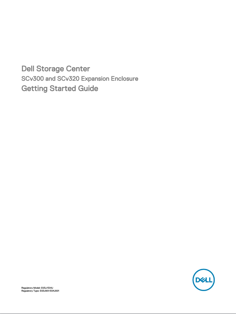 Page 1 de la notice Guide d'installation Dell SCv320