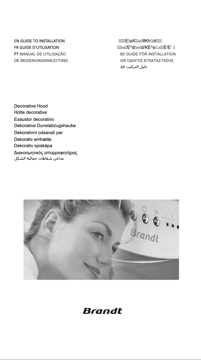 Page n°1 - Manuel utilisateur Brandt AD1515X