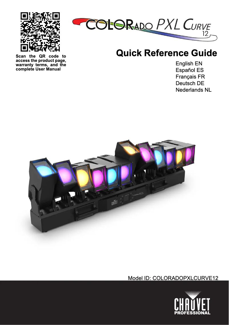 Page 1 de la notice Manuel utilisateur Chauvet Colorado PXL Curve 12