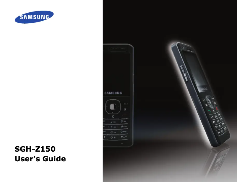 Page 1 de la notice Manuel utilisateur Samsung SGH-Z150