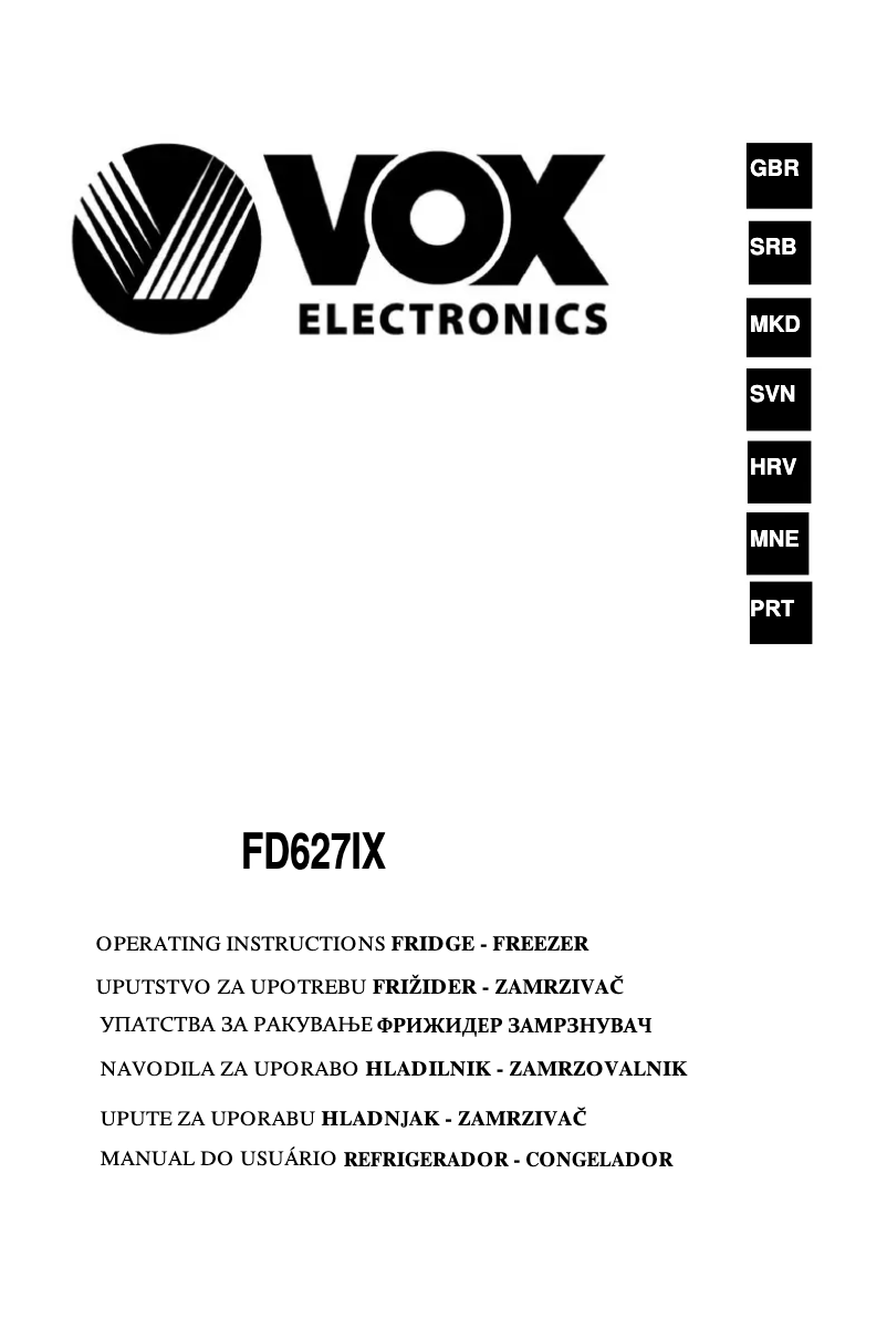 Image de la première page du manuel de l'appareil FD627IX