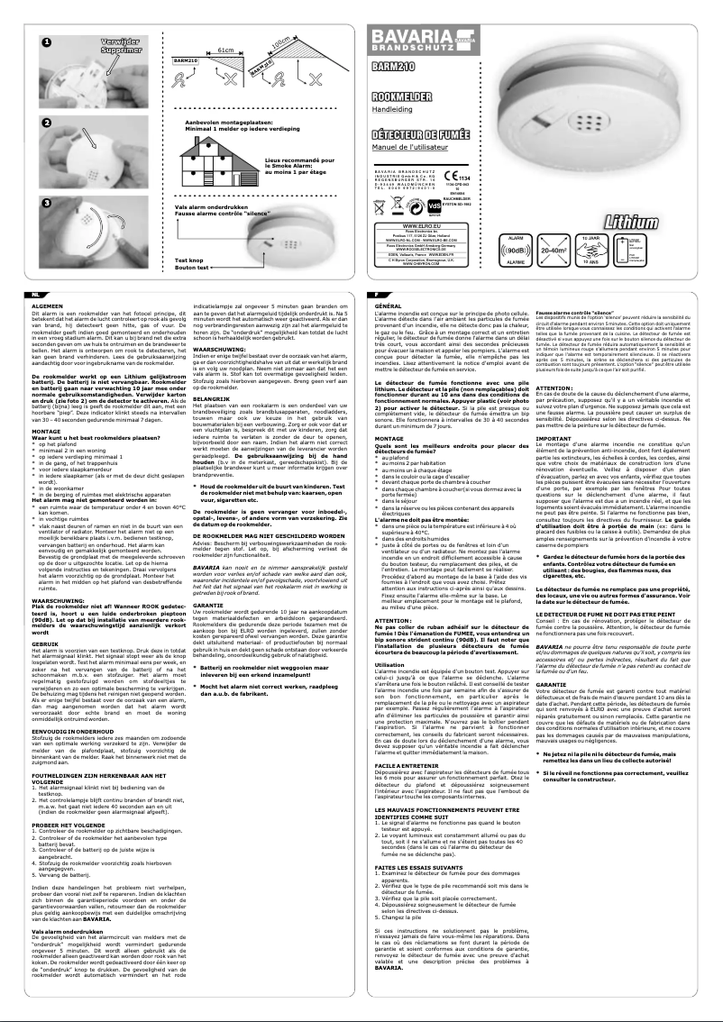 Página 1 del manual Manual de usuario Bavaria BARM210