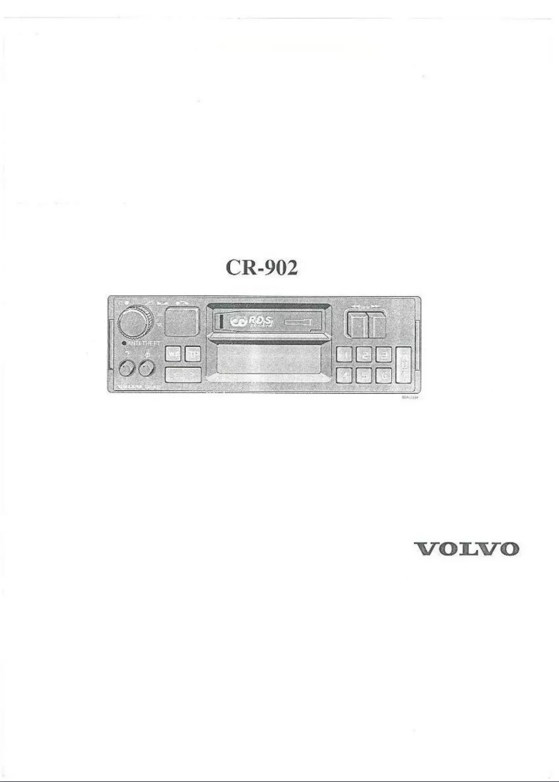 Page 1 de la notice Manuel utilisateur Volvo CR-902