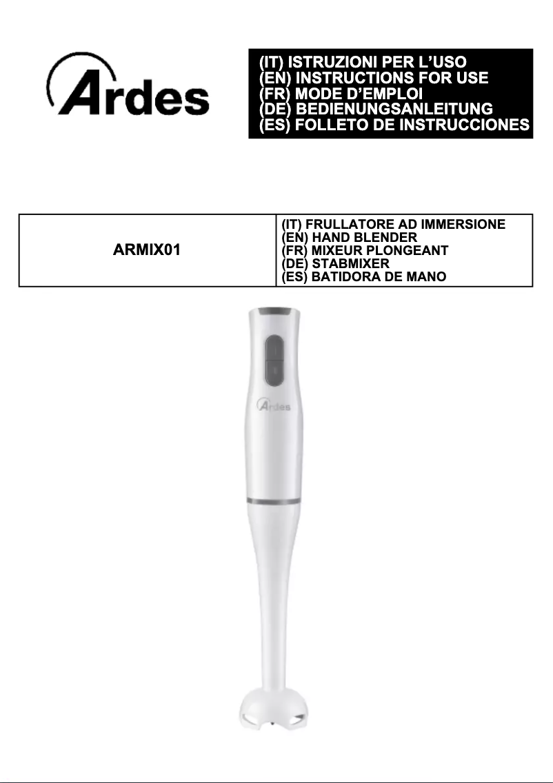 Página 1 del manual Manual de usuario Ardes ARMIX01