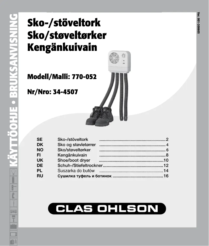 Image de la première page du manuel de l'appareil 770-052