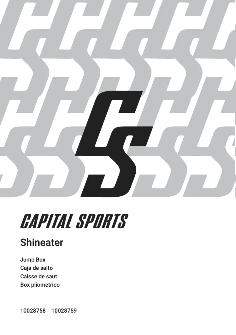 Page n°1 - Manuel utilisateur Capital Sports Shineater