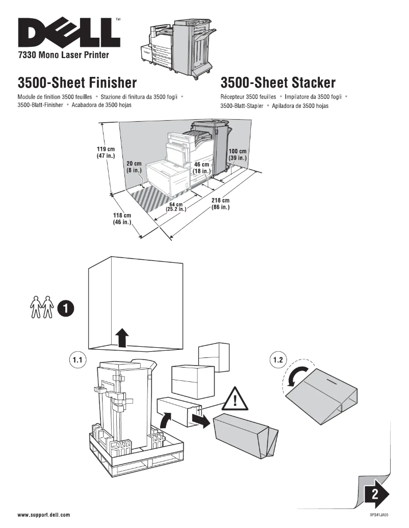 Page 1 de la notice Guide d'installation Dell 7330DN