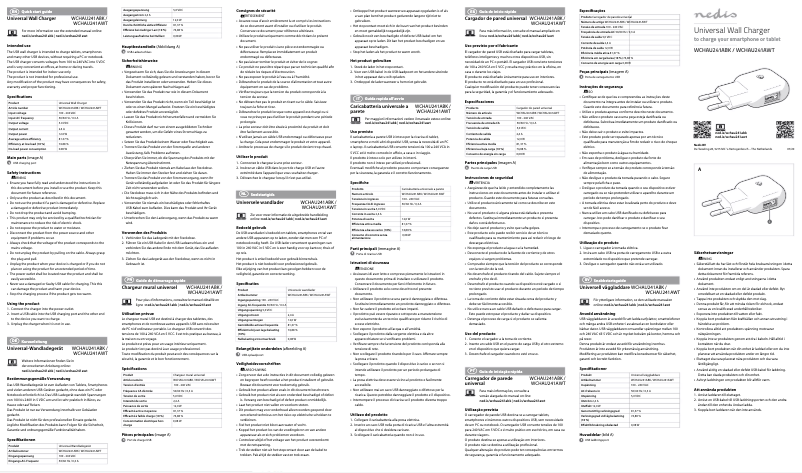 Page 1 de la notice Manuel utilisateur Nedis WCHAU241ABK