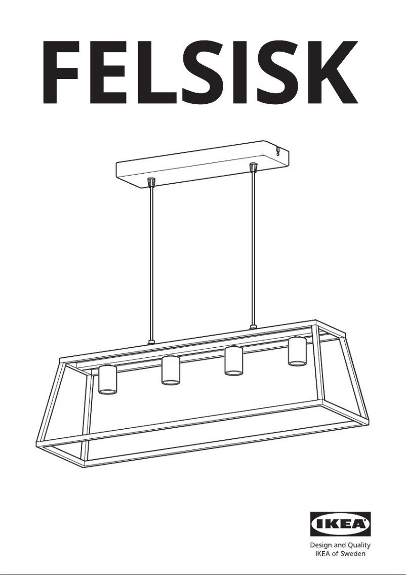 Page 1 de la notice Manuel utilisateur Ikea FELSISK 405.084.93