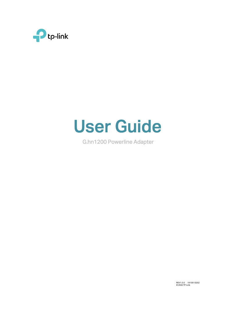 Image de la première page du manuel de l'appareil PG1200