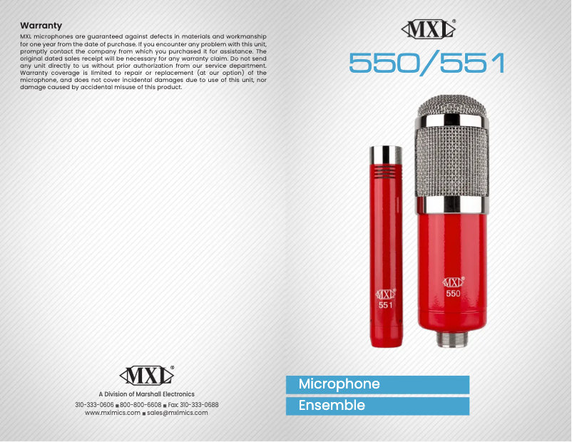 Image de la première page du manuel de l'appareil 551