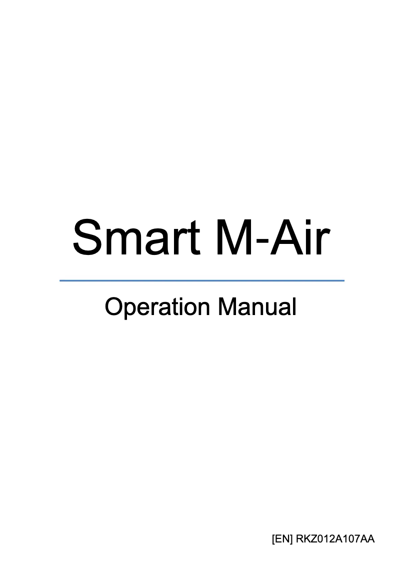 Image de la première page du manuel de l'appareil WF-PAC