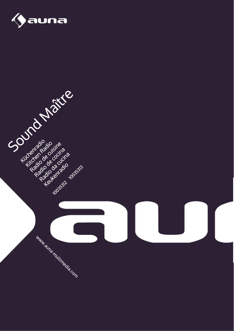 Image de la première page du manuel de l'appareil Sound Maître