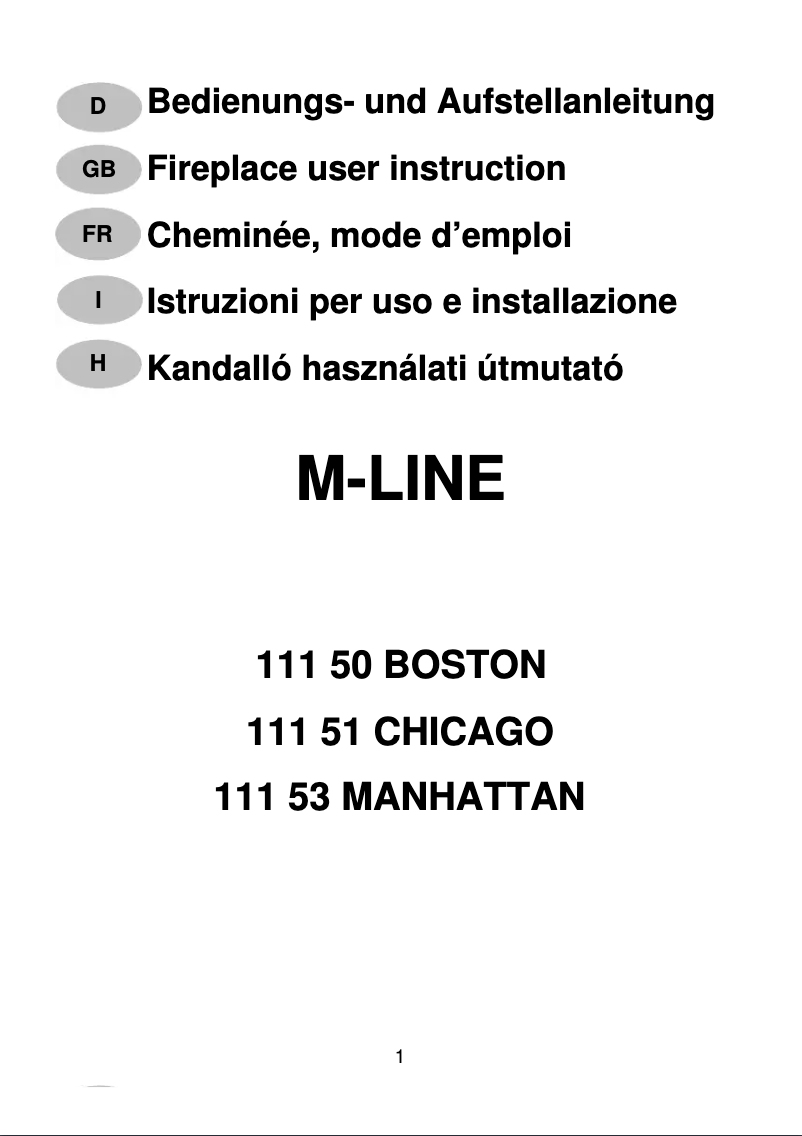 Page n°1 - Manuel utilisateur Wamsler Chicago