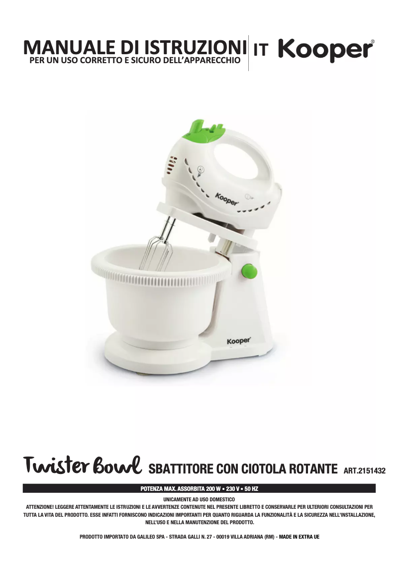 Imagen de la primera página del manual del dispositivo 2151432