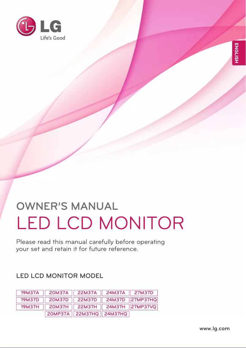 Página 1 del manual Manual de usuario LG 24M37D