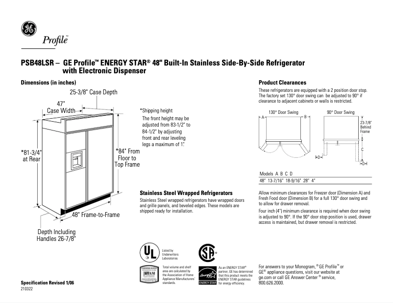 Image de la première page du manuel de l'appareil PSB48LSRBV