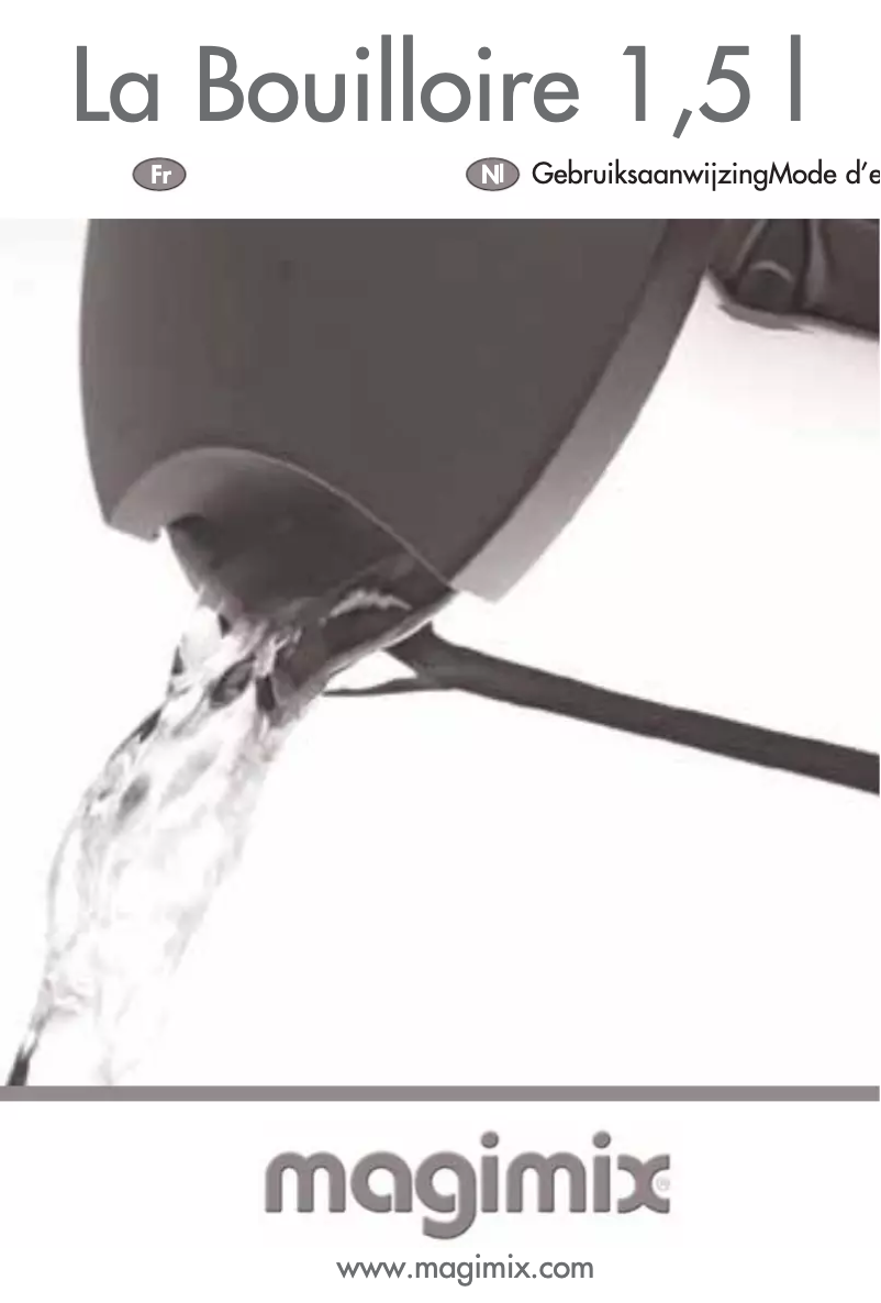 Image de la première page du manuel de l'appareil La Bouilloire 1.5L