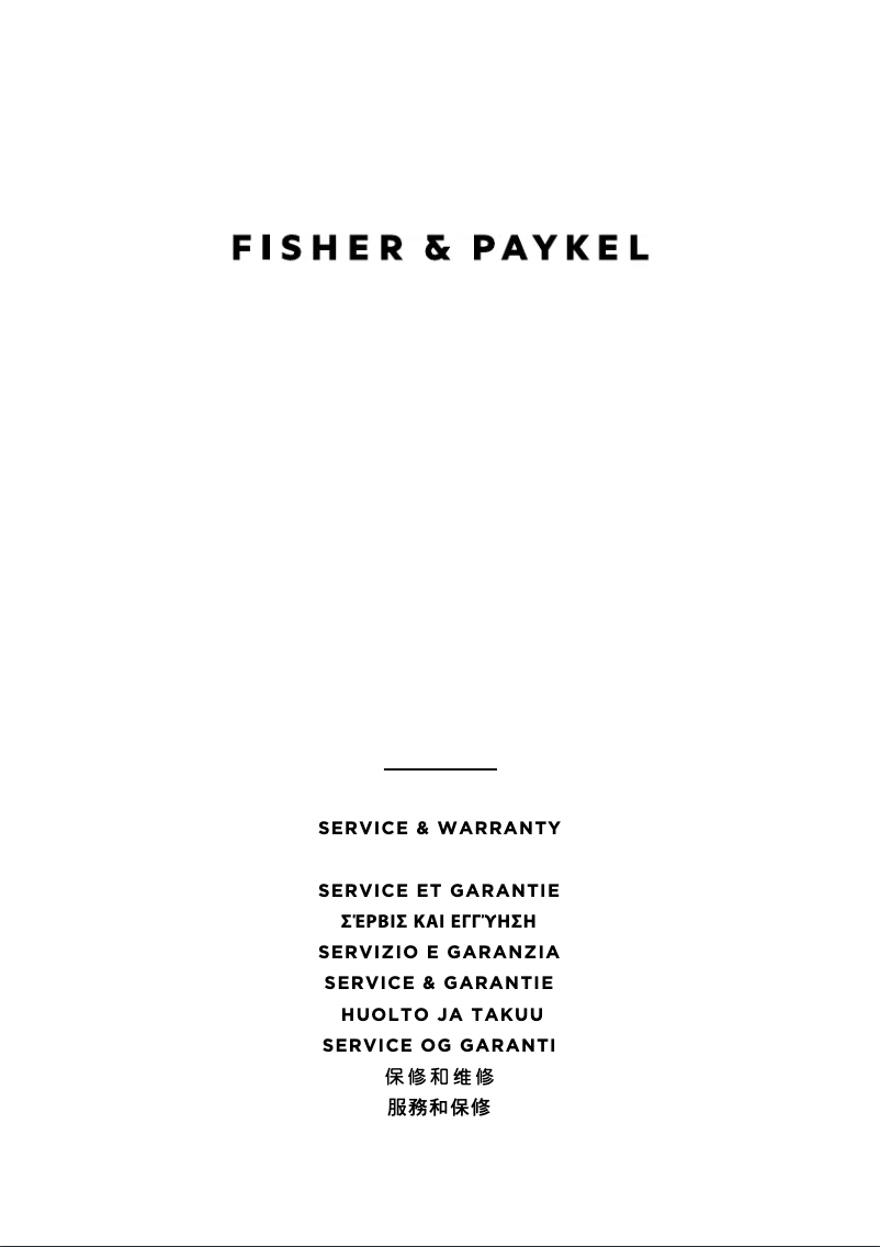 Page 1 de la notice Mode d'emploi Fisher & Paykel OB30STEPX3N
