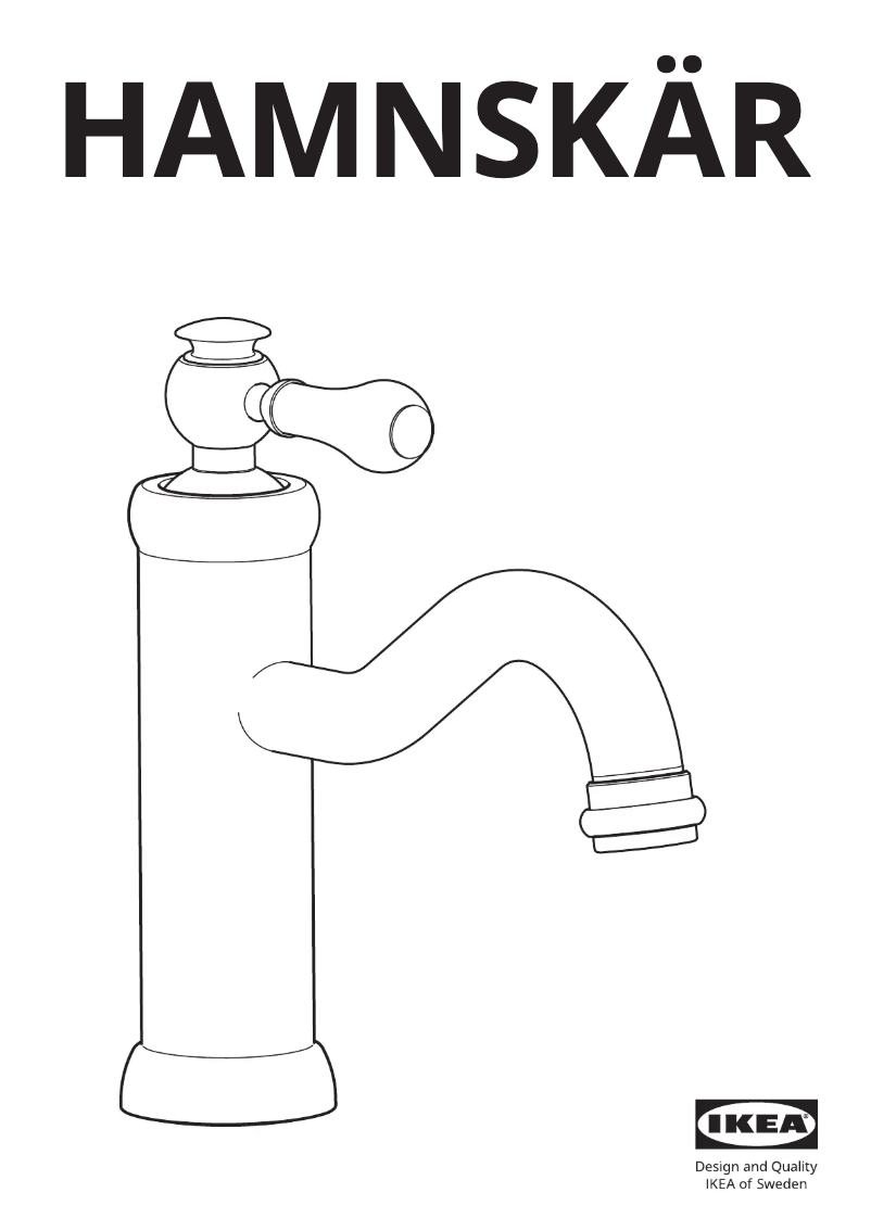 Page 1 de la notice Manuel utilisateur Ikea HAMNSKÄR 603.430.76