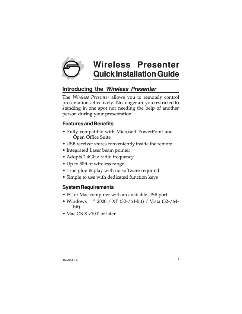 Image de la première page du manuel de l'appareil CE-WR0012-S1