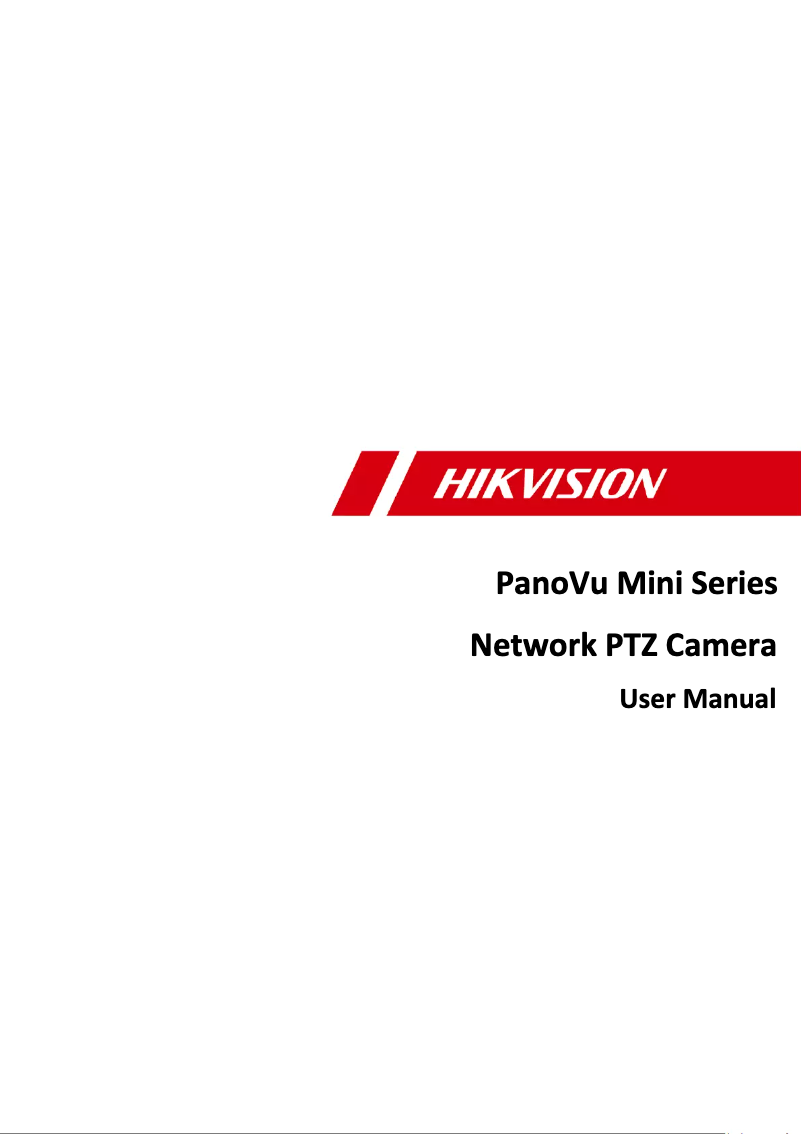 Page 1 de la notice Manuel utilisateur Hikvision PanoVu DS-2PT3326IZ-DE3