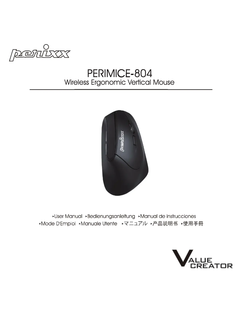 Page 1 de la notice Manuel utilisateur Perixx PERIMICE-804