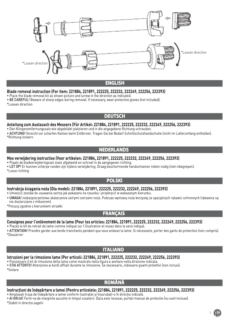 Image de la première page du manuel de l'appareil 222249