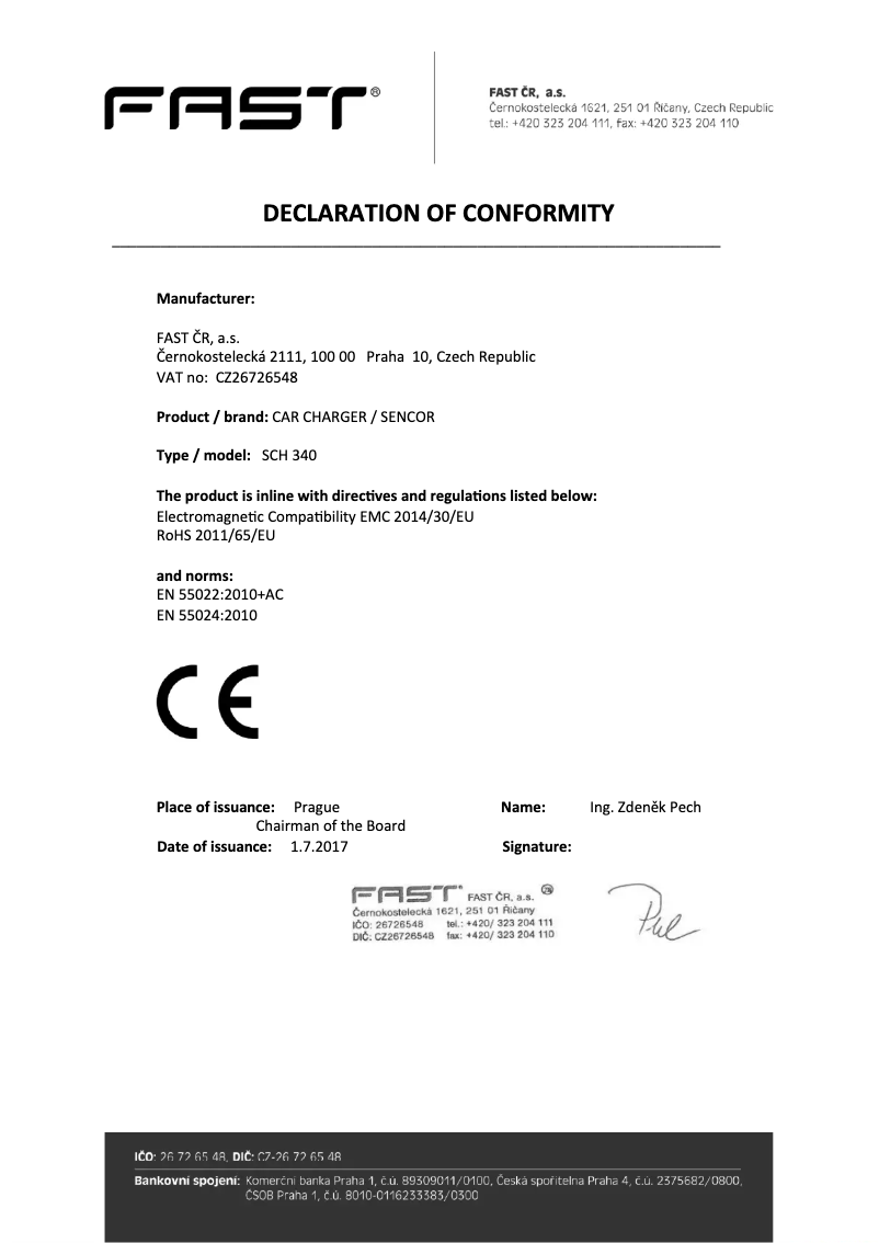 Page 1 de la notice Manuel utilisateur Sencor SCH 340