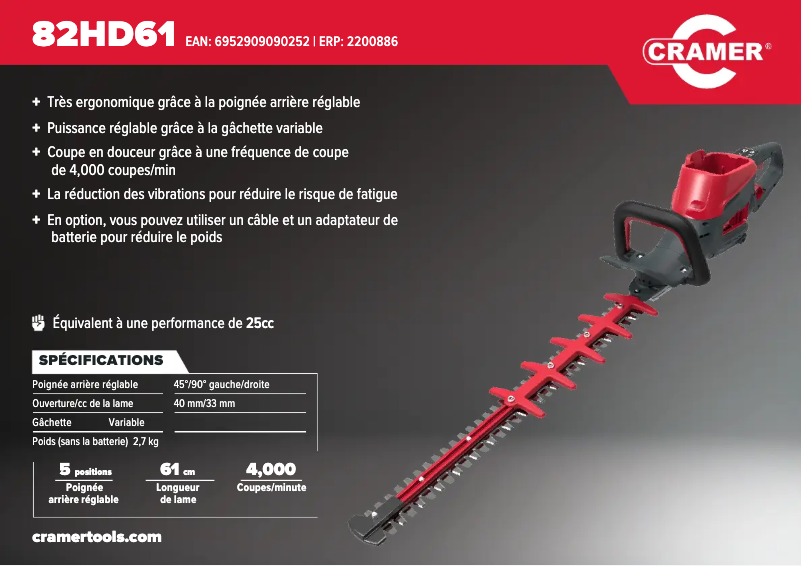 Image de la première page du manuel de l'appareil 82HD61