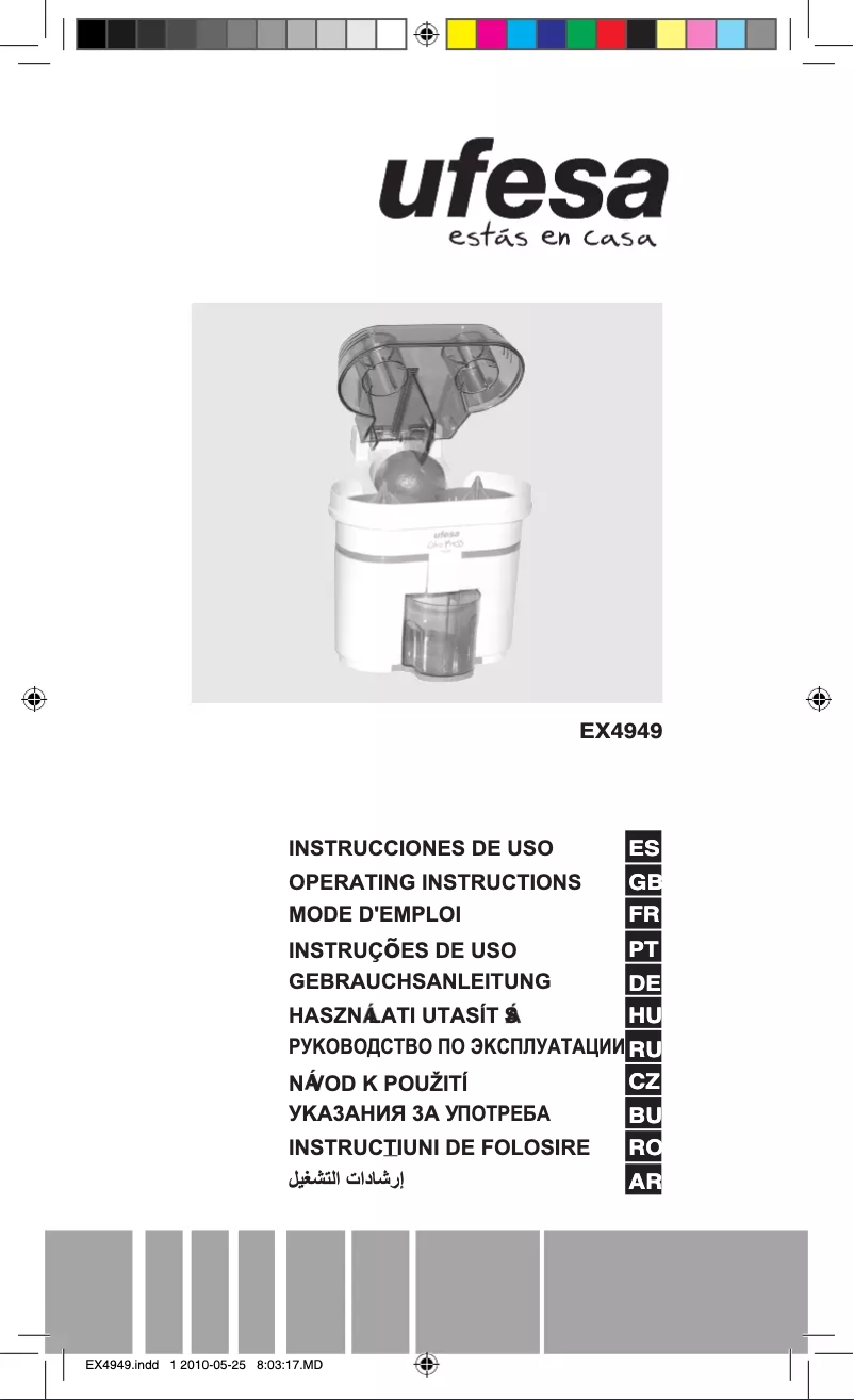 Page 1 of the manual User Manual Ufesa EX4949