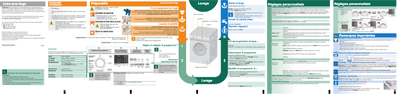 Page n°1 - Manuel utilisateur Siemens WM14Q362FG