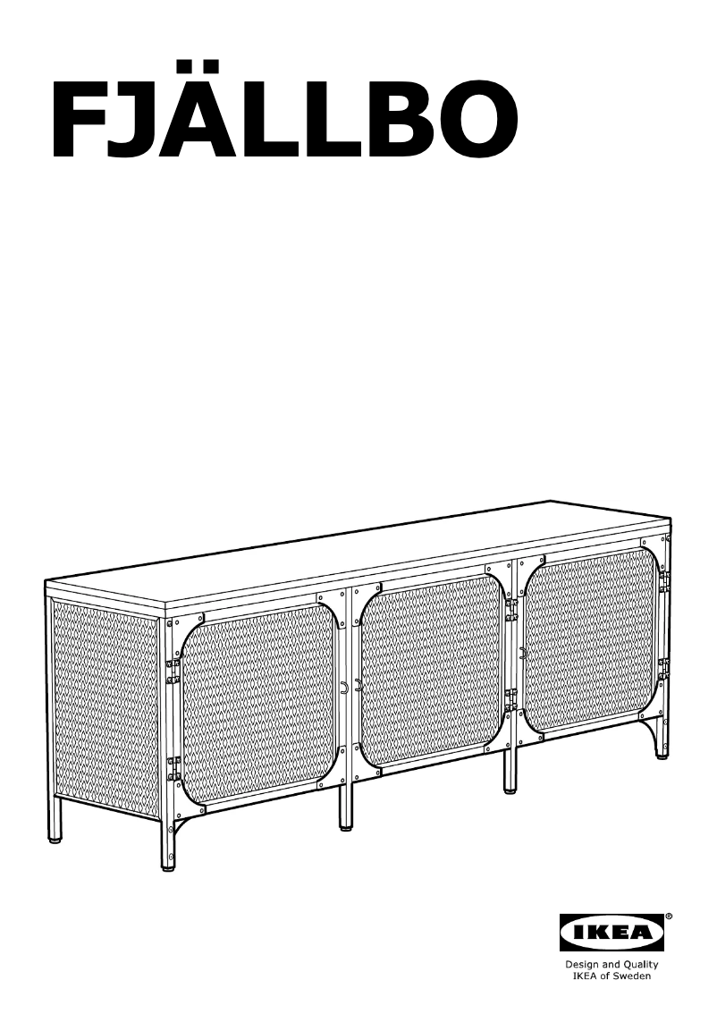 Page 1 de la notice Mode d'emploi Ikea FJALLBO