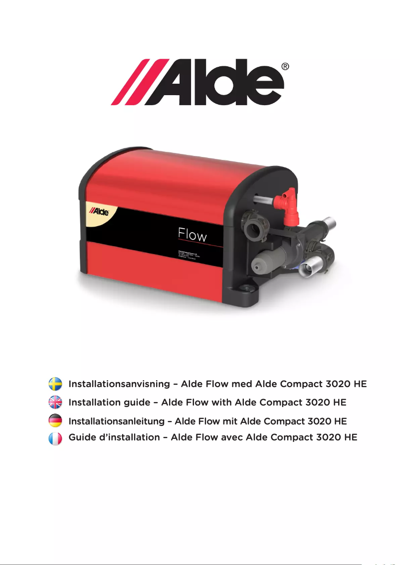 Page 1 de la notice Manuel utilisateur Alde Flow