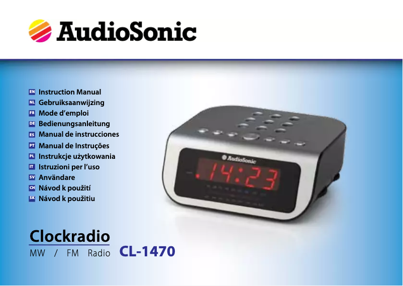 Page 1 de la notice Manuel utilisateur AudioSonic CL-1470