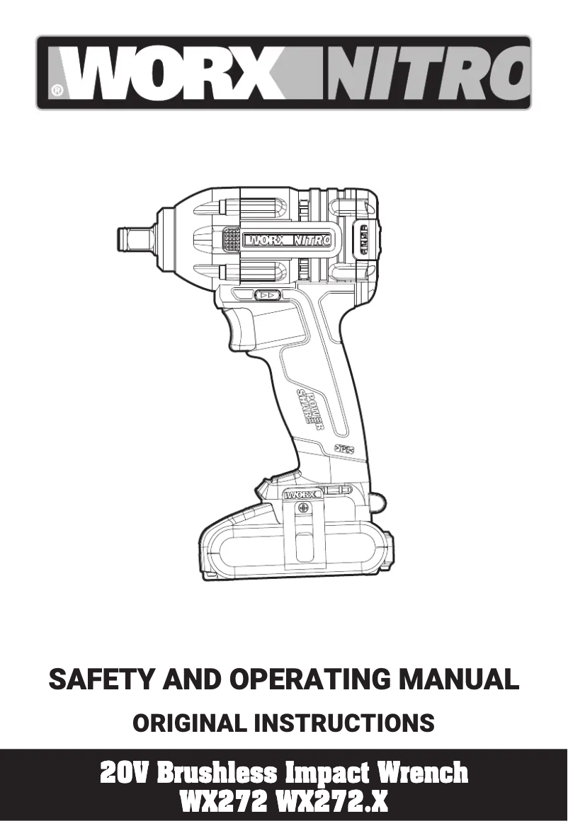 Page 1 de la notice Manuel utilisateur Worx WX272