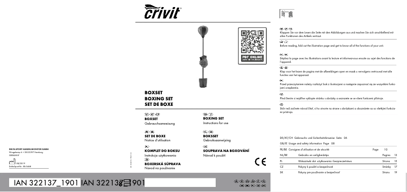 Image de la première page du manuel de l'appareil IAN 322137