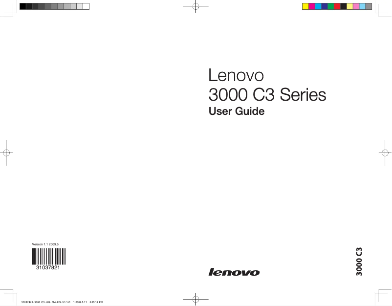 Page n°1 - Manuel utilisateur Lenovo 3000 C3