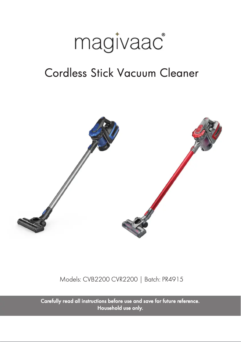 Page 1 of the manual User Manual Magivaac CVR2200
