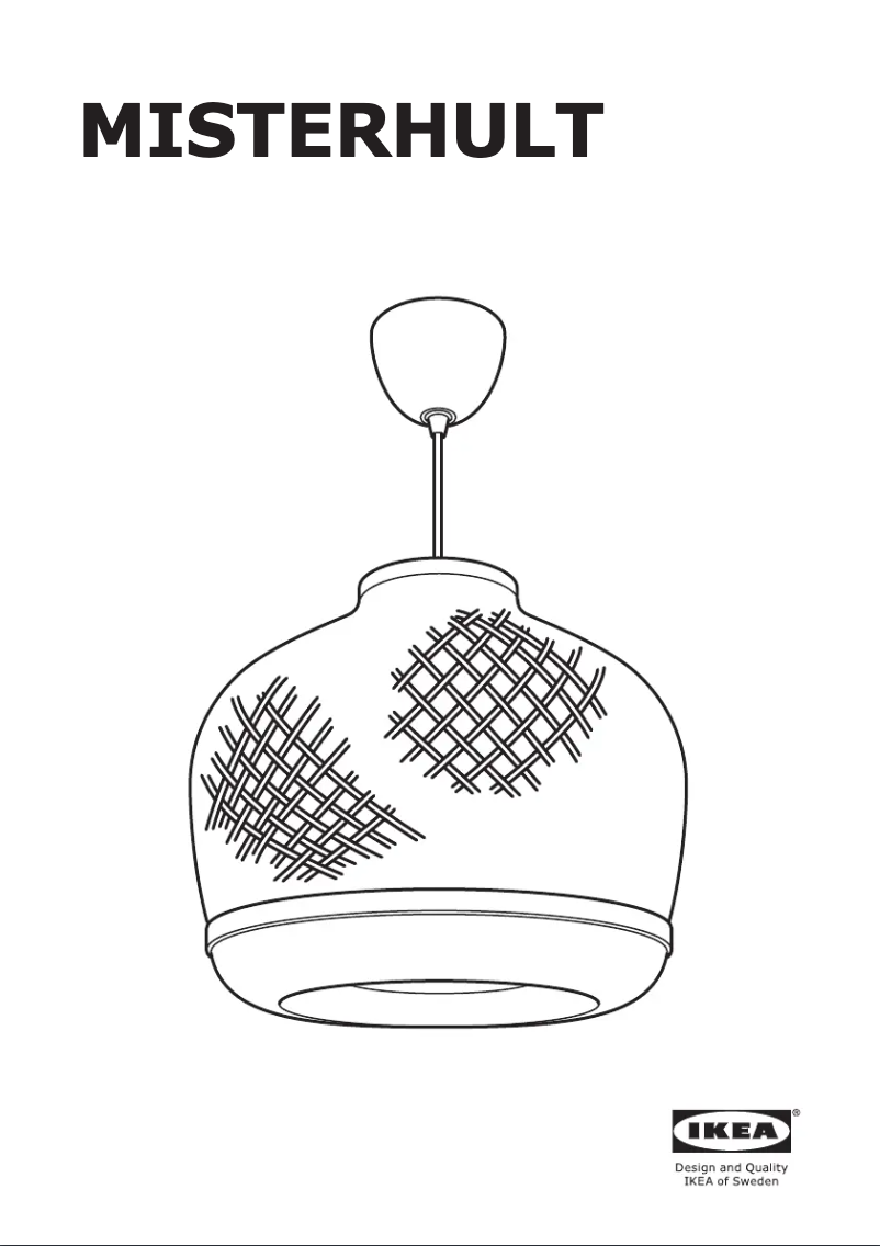 Page 1 de la notice Manuel utilisateur Ikea MISTERHULT 404.410.25