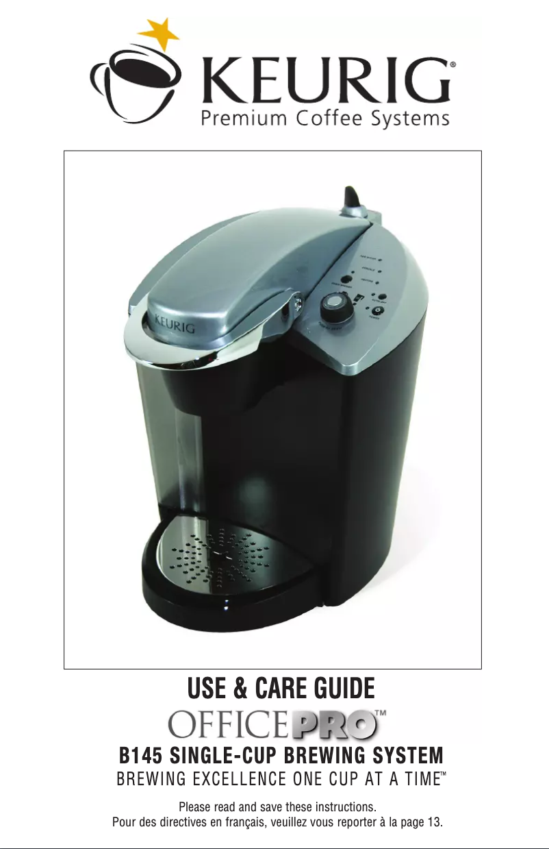Image de la première page du manuel de l'appareil Office Pro B145