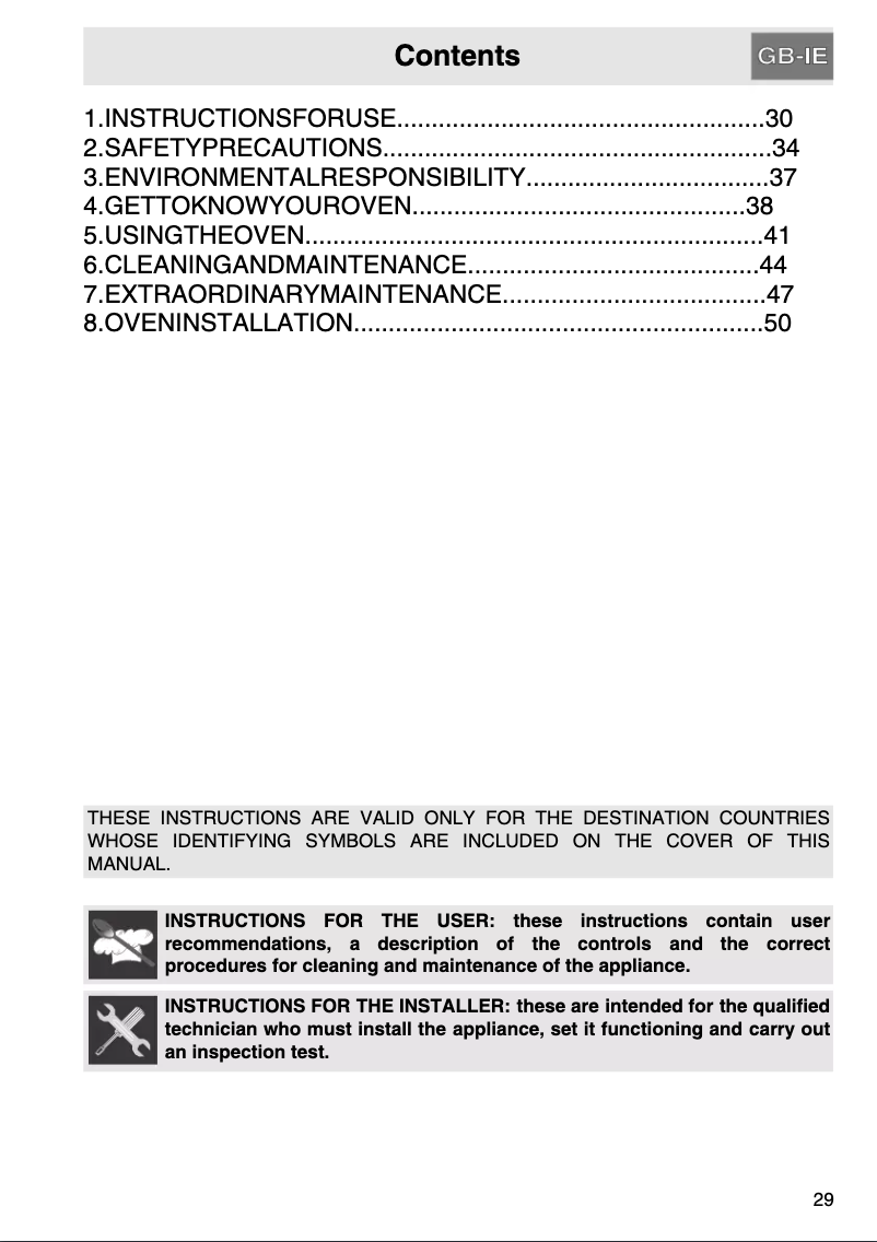 Página 1 del manual Manual de usuario Smeg ALFA43