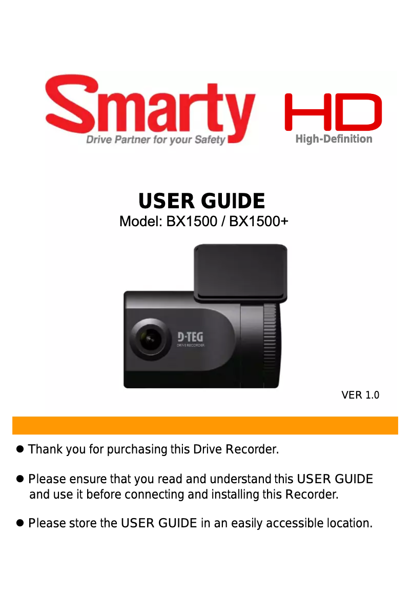 Imagen de la primera página del manual del dispositivo Smarty BX1500 Plus