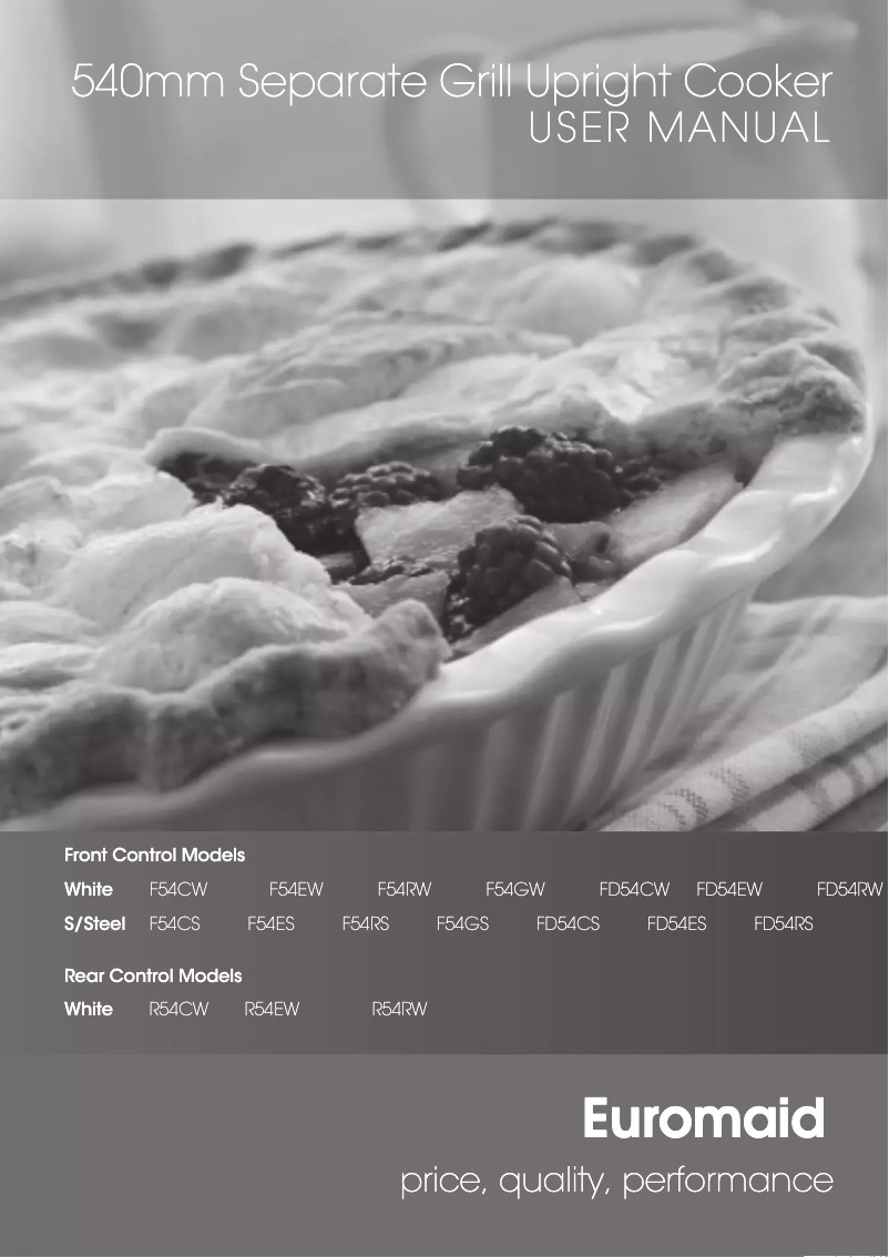 Página 1 del manual Manual de usuario Euromaid R54EW