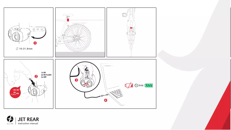 Página 1 del manual Manual de usuario Spanninga Jet Rear