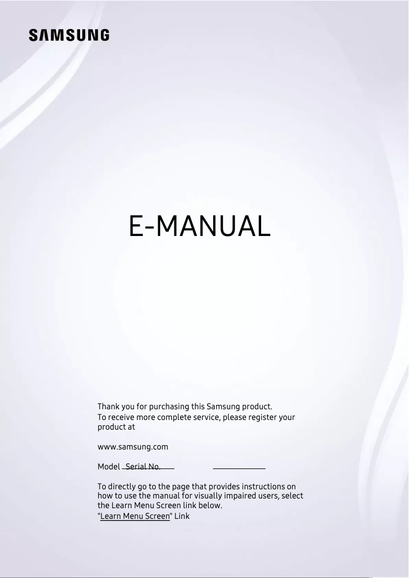 Página 1 del manual Manual de usuario Samsung QN65LS01BAP