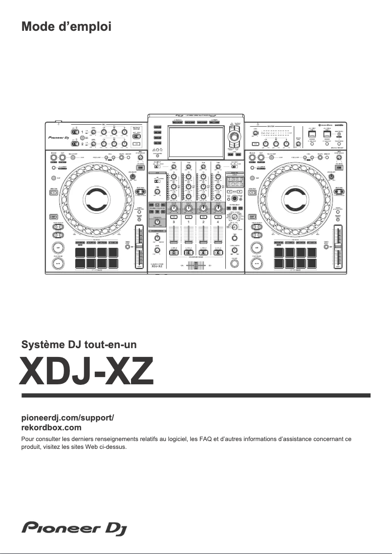 Image de la première page du manuel de l'appareil XDJ-XZ
