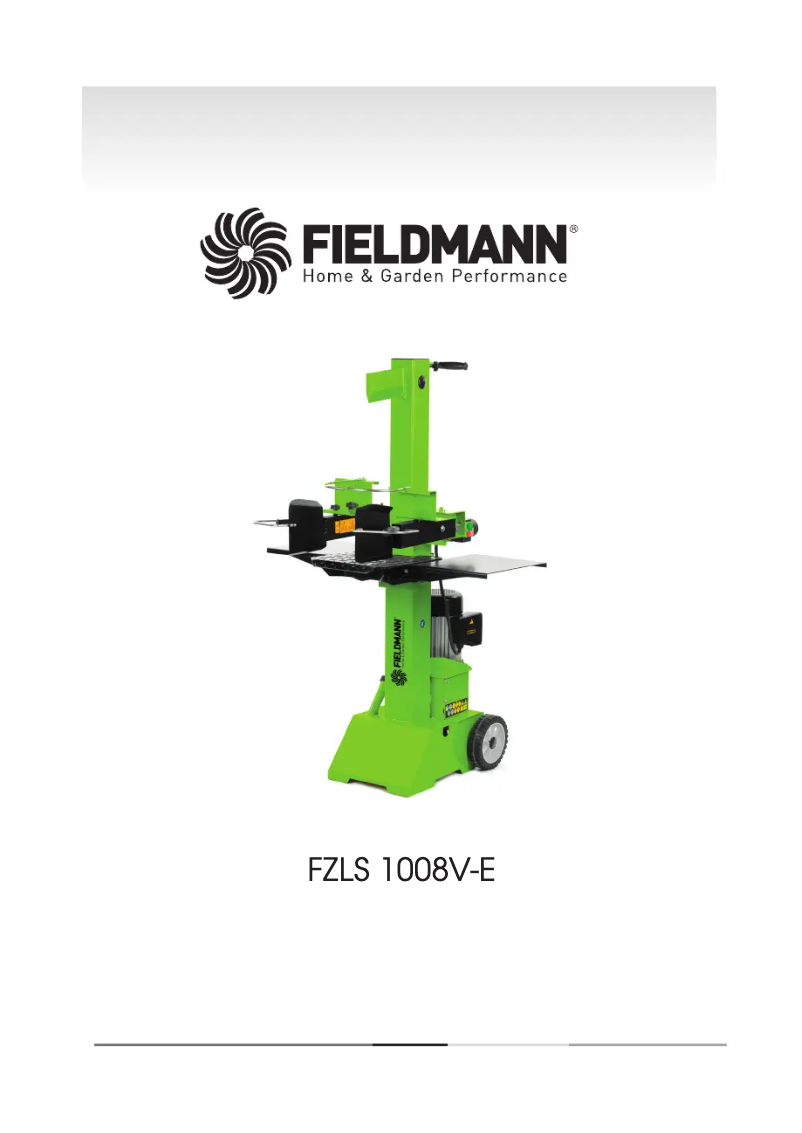 Page 1 de la notice Manuel utilisateur Fieldmann FZLS 1008V-E