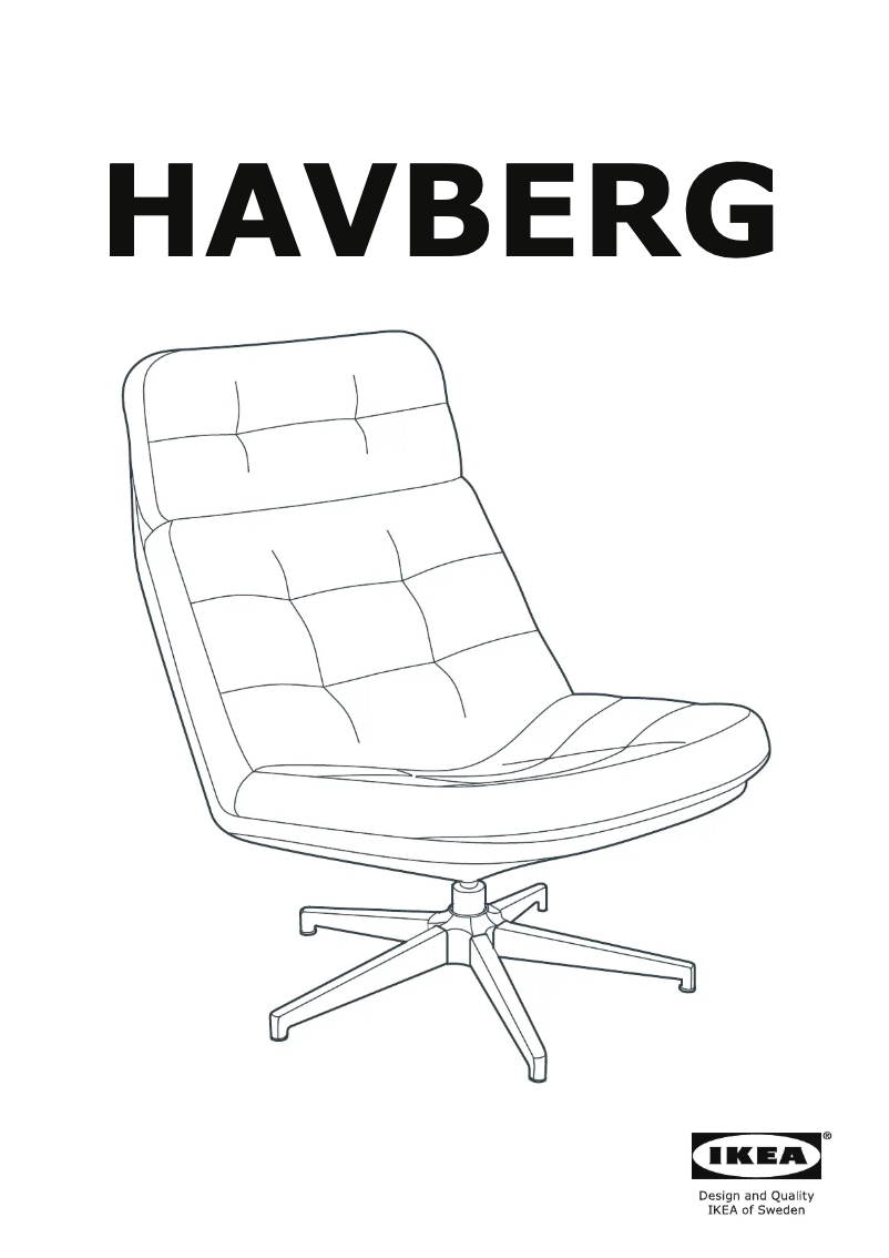 Página 1 del manual Manual de usuario Ikea HAVBERG 405.316.67